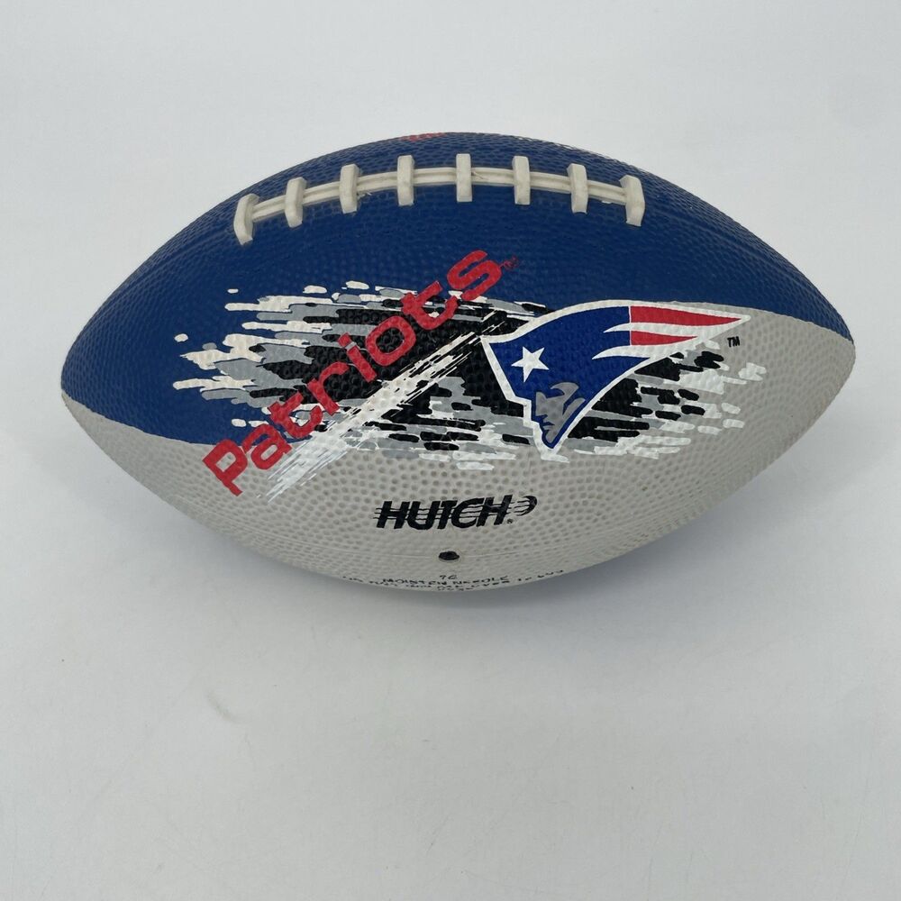 Hutch New England Patriots NFL Rubber Junior Football Blue Gray Collectible